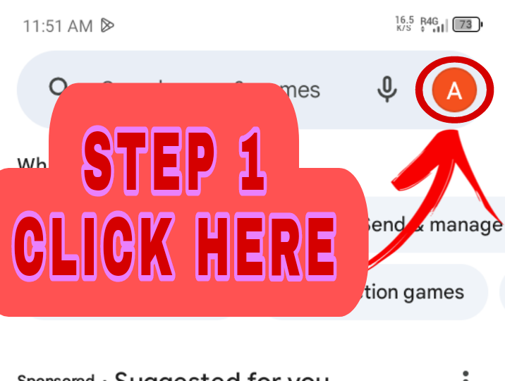 Step 1 – Open Google Play Store profile