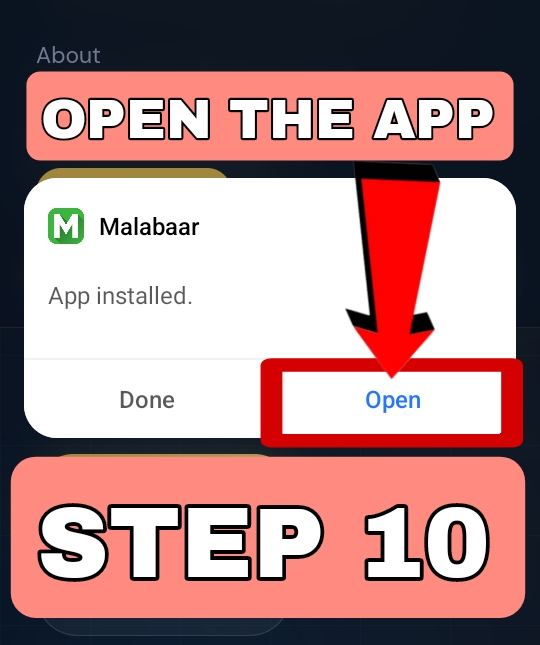 Step 10 – Click Open