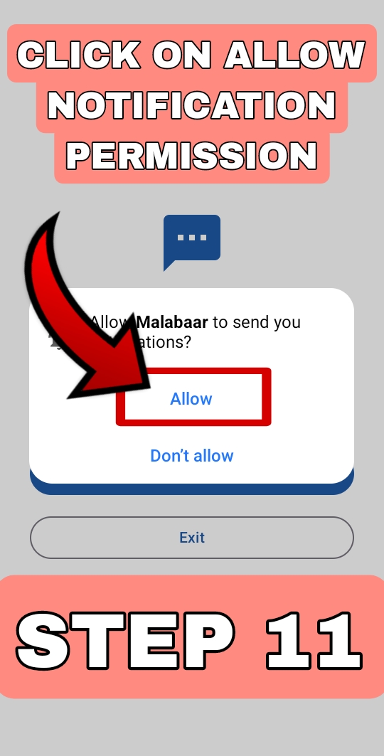 Step 11 – Allow Notifications
