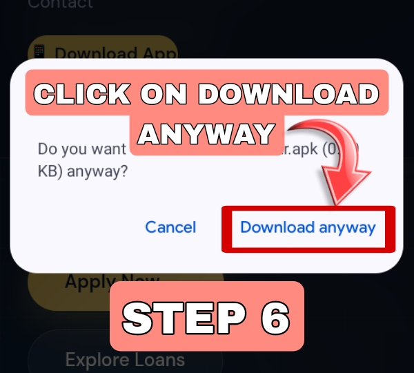 Step 6 – Download Anyway in Chrome